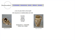 Desktop Screenshot of porzellanwerkstatt-koeln.de